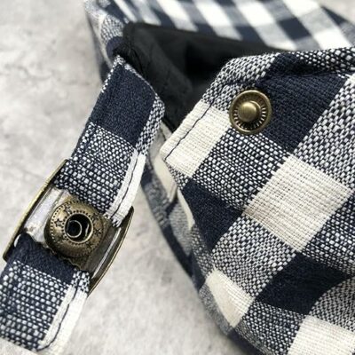 Cotton Checkerboard Ivy Flat Cap