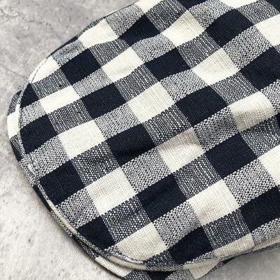 Cotton Checkerboard Ivy Flat Cap