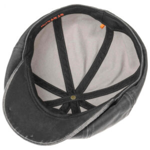 Cotton Newsboy Cap in Grey