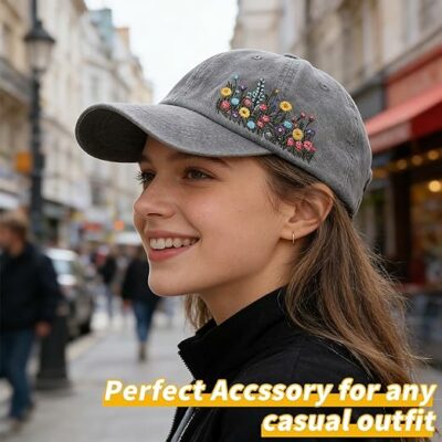 Embroidered Baseball Cap for Women