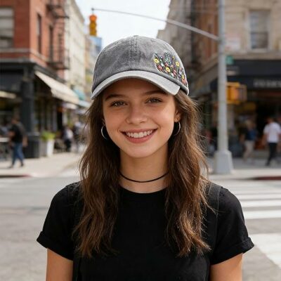 Embroidered Baseball Cap for Women