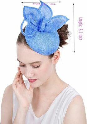 Flower Feathers Pillbox Fascinator Hat