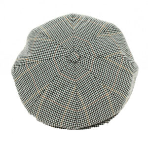 Grey Houndstooth Irish Newsboy Cap