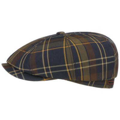 Hatteras Check Cotton Flat Cap