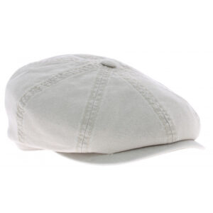Hatteras Cotton Beige Flat Cap