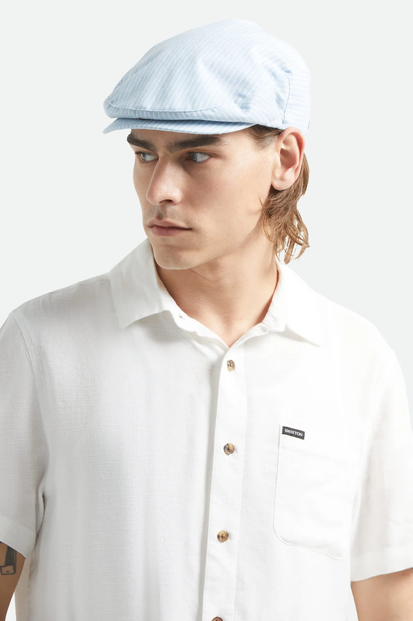 Hooligan Flat Cap - Light Blue