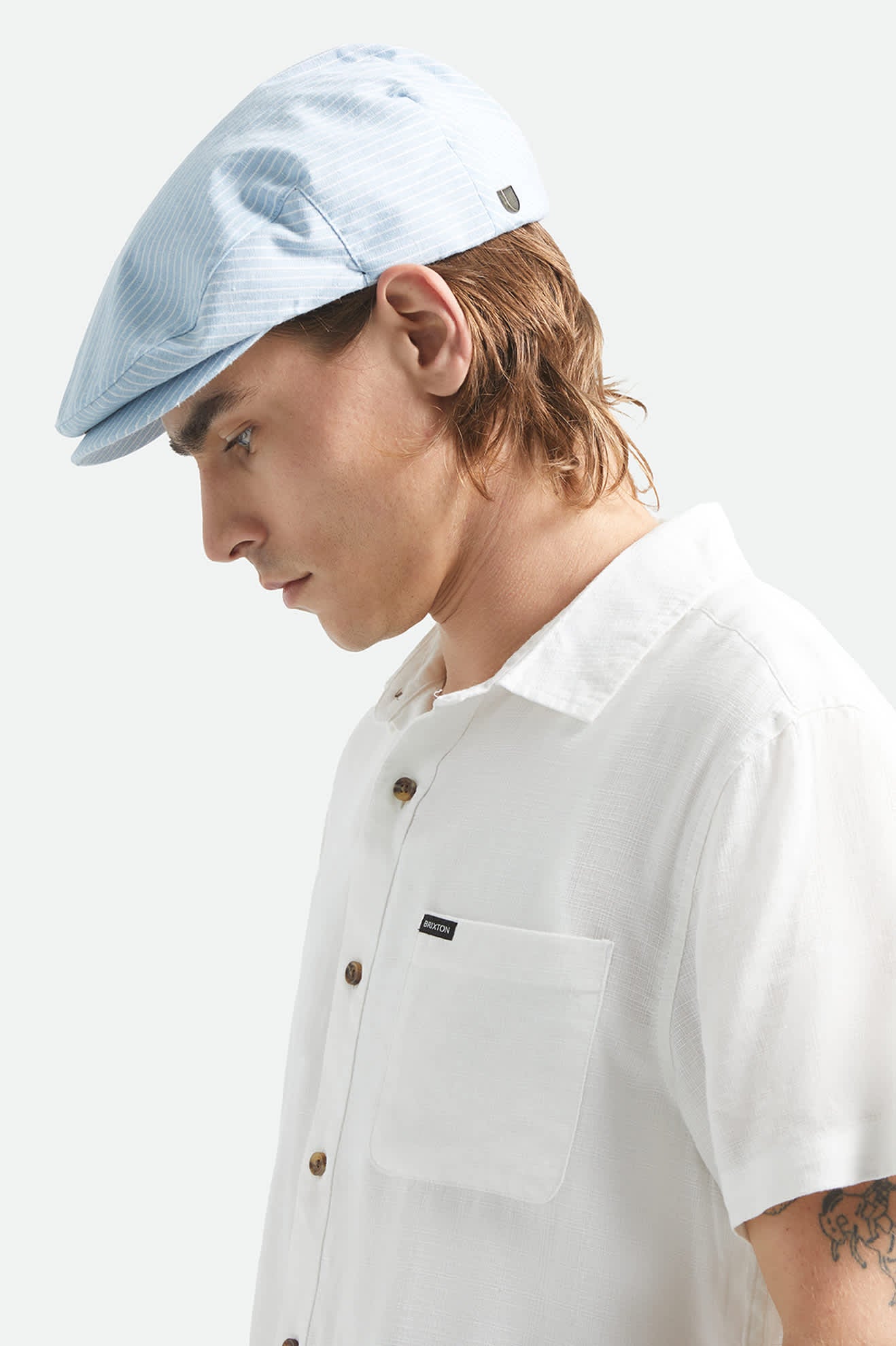 Hooligan Flat Cap - Light Blue