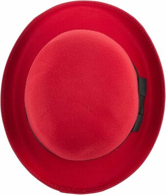 Lightweight Derby Bowler Hat - Red