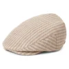 Lightweight Straw Flat Cap - Natural-Clay