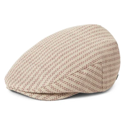 Lightweight Straw Flat Cap - Natural-Clay