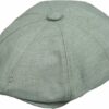 Linen Blend 8 Panel Newsboy Cap