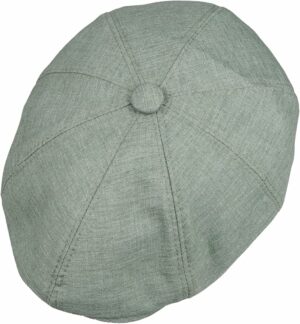 Linen Blend 8 Panel Newsboy Cap