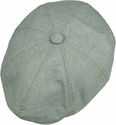 Linen Blend 8 Panel Newsboy Cap
