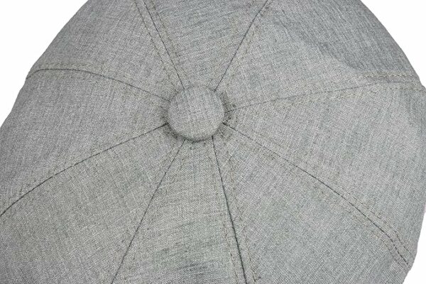 Linen Blend 8 Panel Newsboy Cap