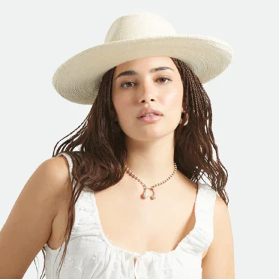 Marlow Straw Rancher Fedora Hat - Ivory