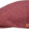 Men Linen Stripes Flat Cap