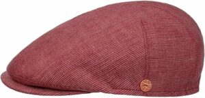 Men Linen Stripes Flat Cap