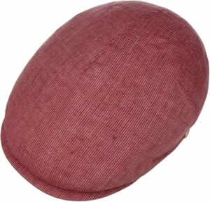 Men Linen Stripes Flat Cap