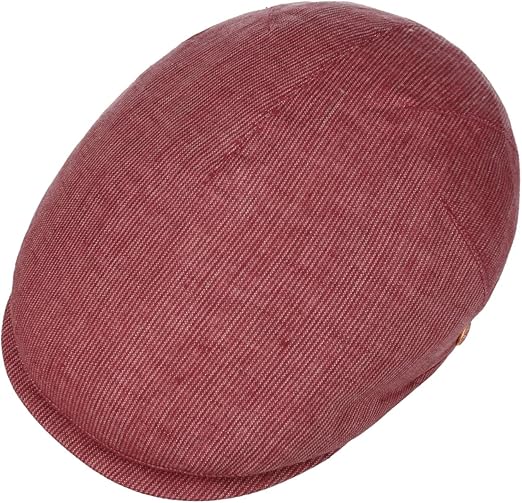 Men Linen Stripes Flat Cap