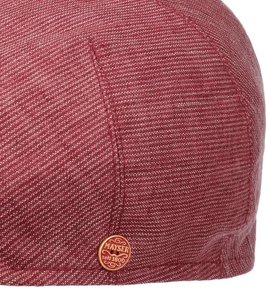Men Linen Stripes Flat Cap