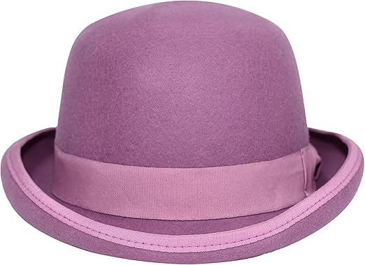 Mens Purple Bowler Hat