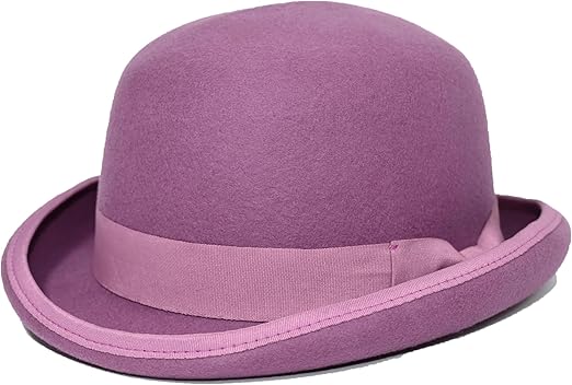 Mens Purple Bowler Hat