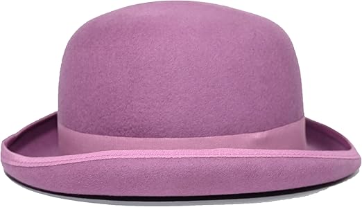 Mens Purple Bowler Hat