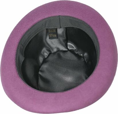 Mens Purple Bowler Hat