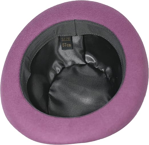 Mens Purple Bowler Hat