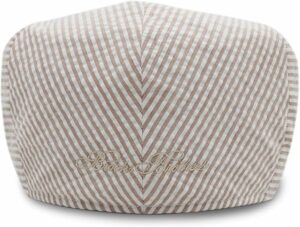 Men’s Seersucker Ivy Flat Cap