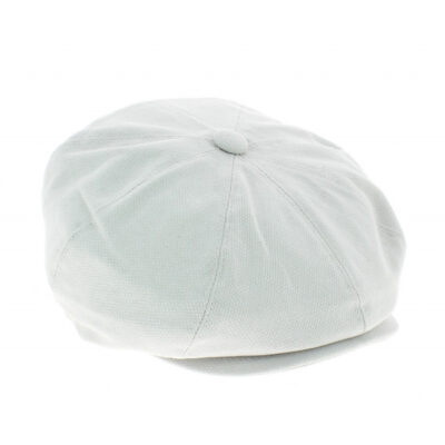 Men's White Flat Cap