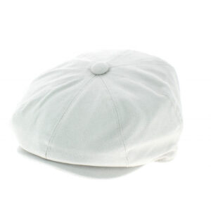 Men's White Flat Cap