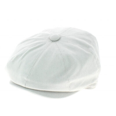 Men's White Flat Cap