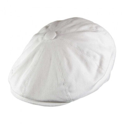 Men's White Flat Cap