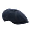 Navy Cotton Hatteras Flat Cap