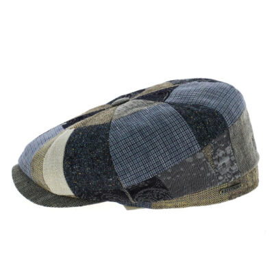 Pixo Linen Patchwork Newsboy Cap