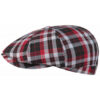 Red Cotton Newsboy Cap