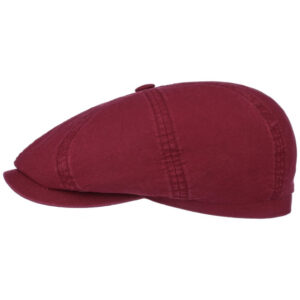 Red Organic Cotton Hatteras Flat Cap