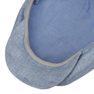 Sky Blue Linen Newsboy Cap