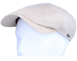 Slim Sand Newsboy Cap