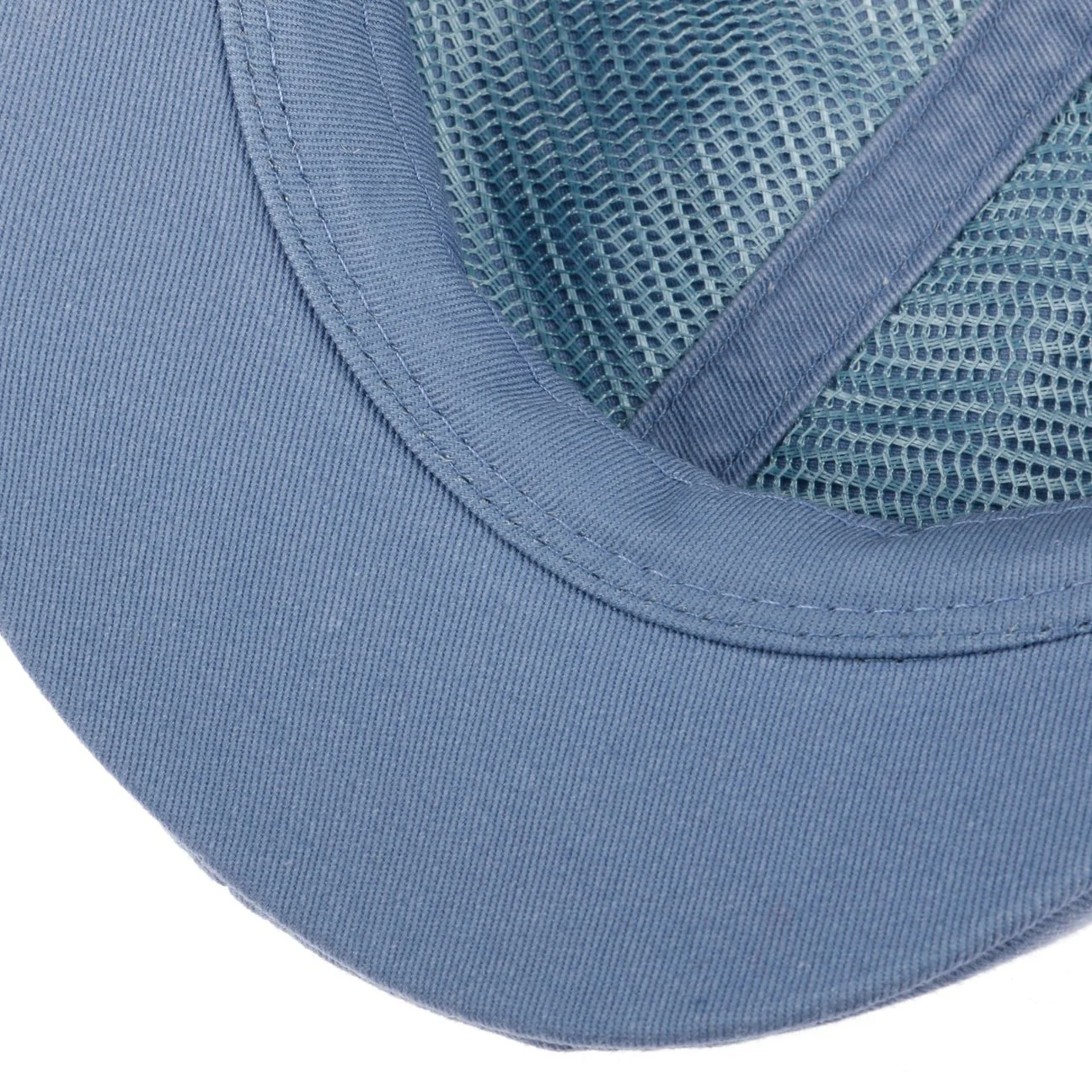 Texas Sun Protection Flat Cap in Light Blue