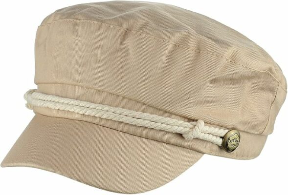 Unisex Rope Braid Trim Fiddler Cap