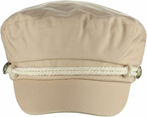Unisex Rope Braid Trim Fiddler Cap