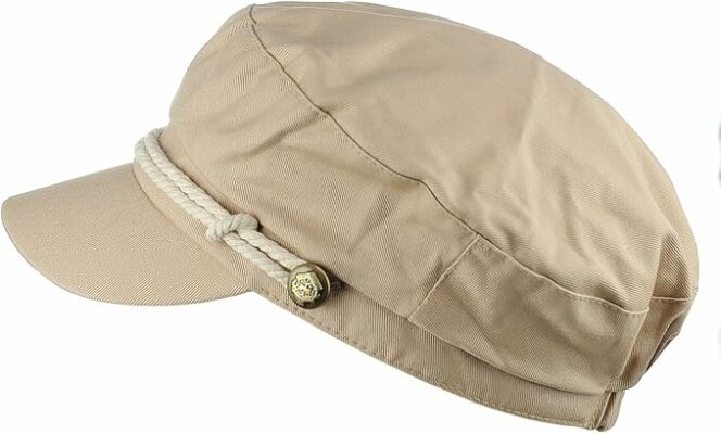 Unisex Rope Braid Trim Fiddler Cap