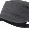 Washed Cotton Twill Adjustable Army Cap