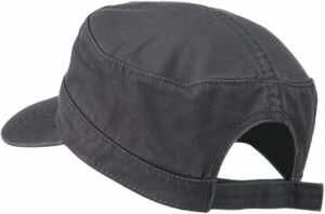 Washed Cotton Twill Adjustable Army Cap