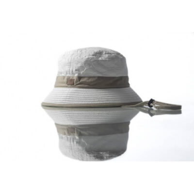 White & Beige Anti-UV Bucket Hat