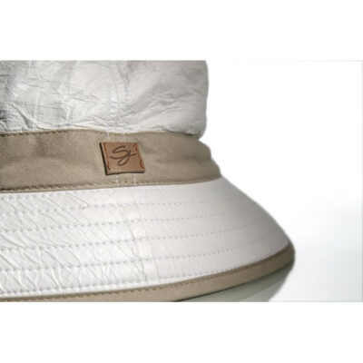 White & Beige Anti-UV Bucket Hat