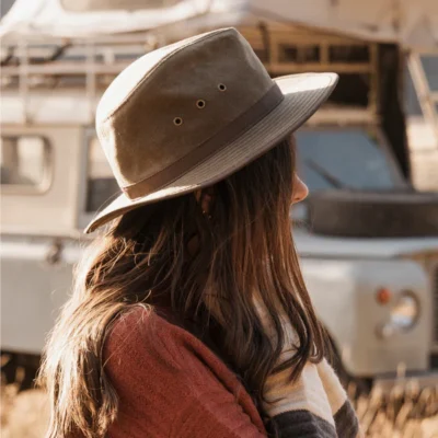 Women Madison River Oil Skin Outback Hat