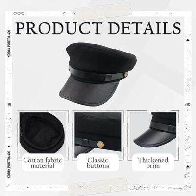 Women Men Fashion Chauffeur Fiddler Hat